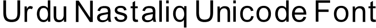 Urdu Nastaliq Unicode Font
