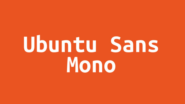 Ubuntu Sans Mono