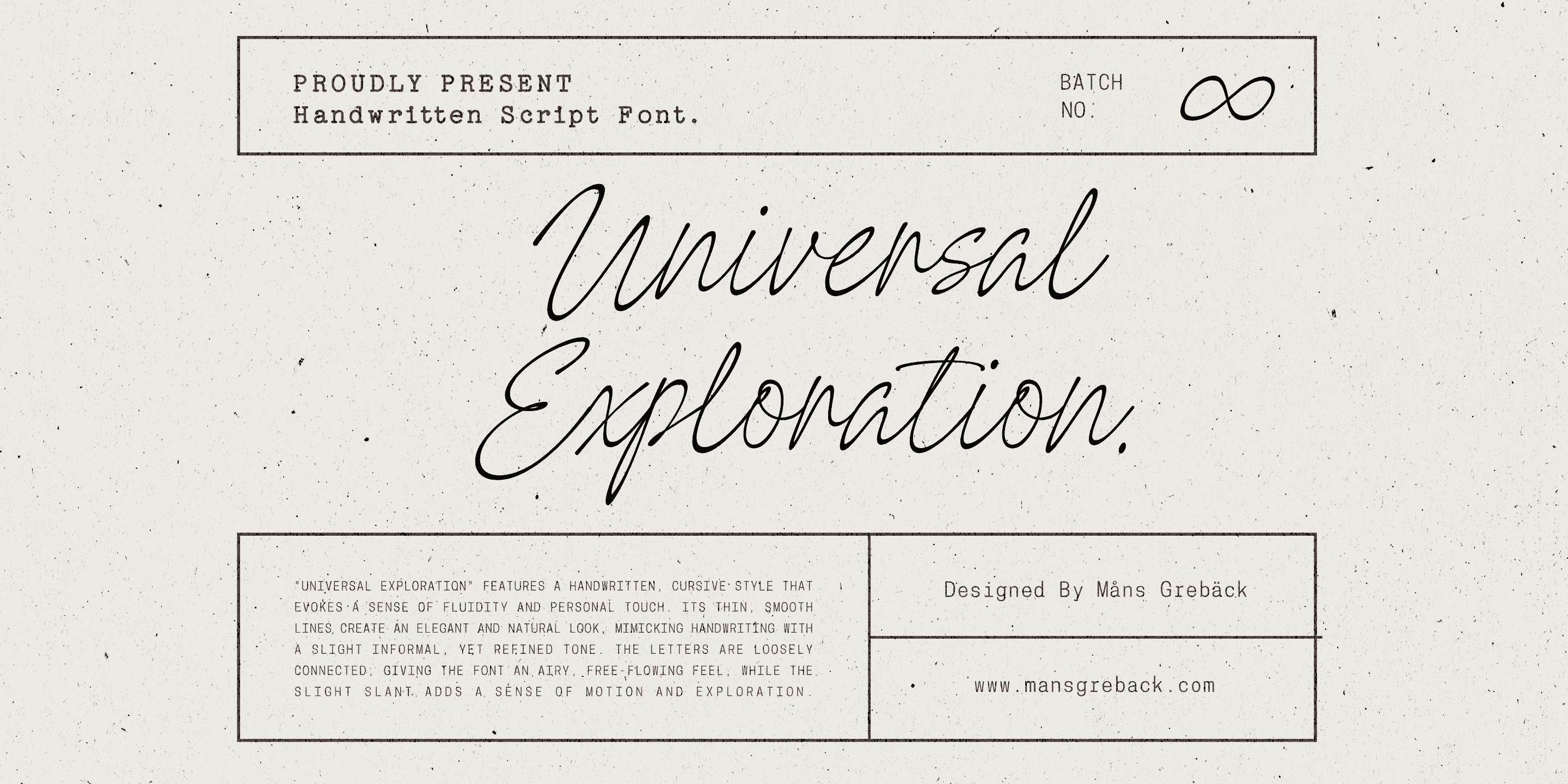 Universal Exploration PERSONAL