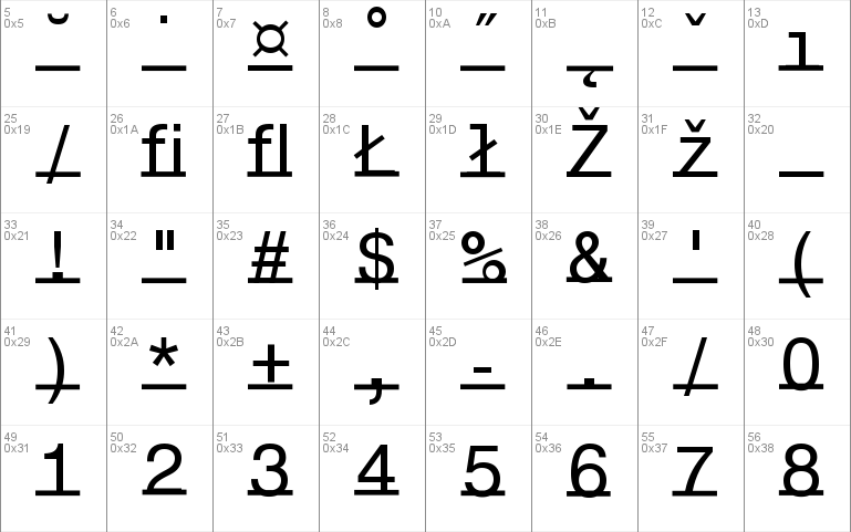 Underline Monospace