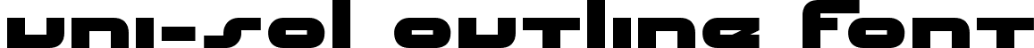 uni-sol outline Font
