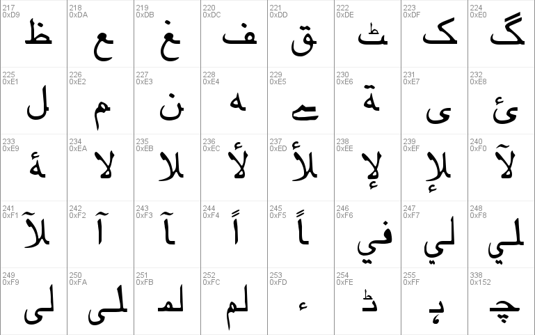 urdu fonts style free download