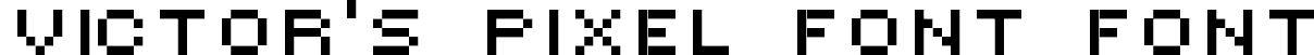 Victor's Pixel Font Font