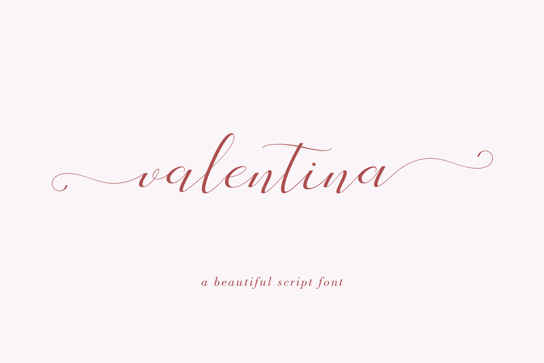 valentina calligraphy