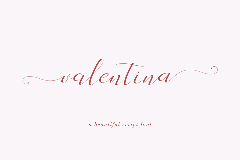 valentina calligraphy
