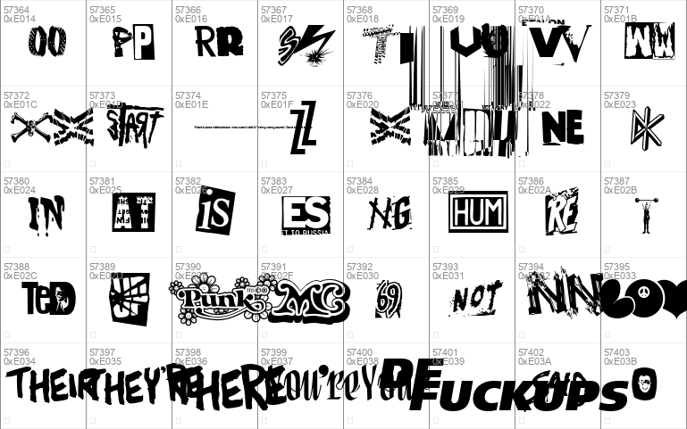 Very very punk font