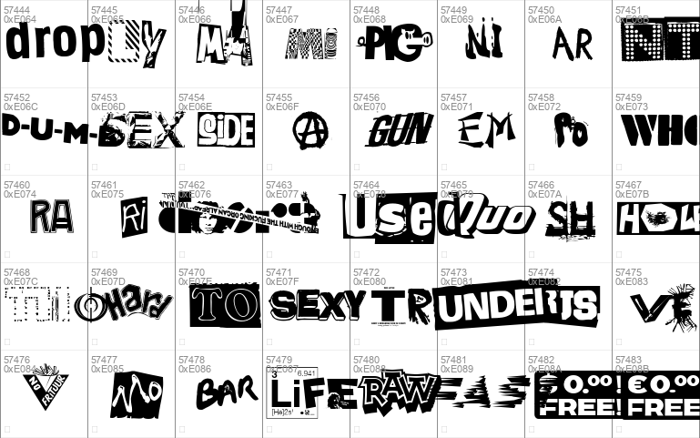 Very very punk font