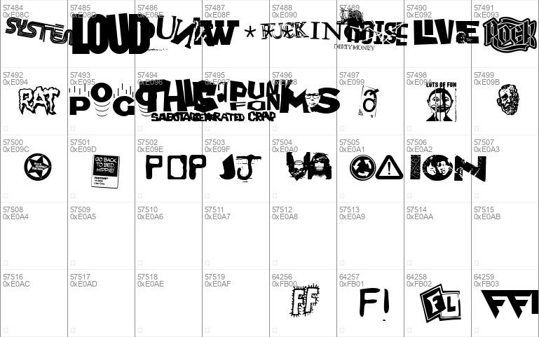 Very very punk font