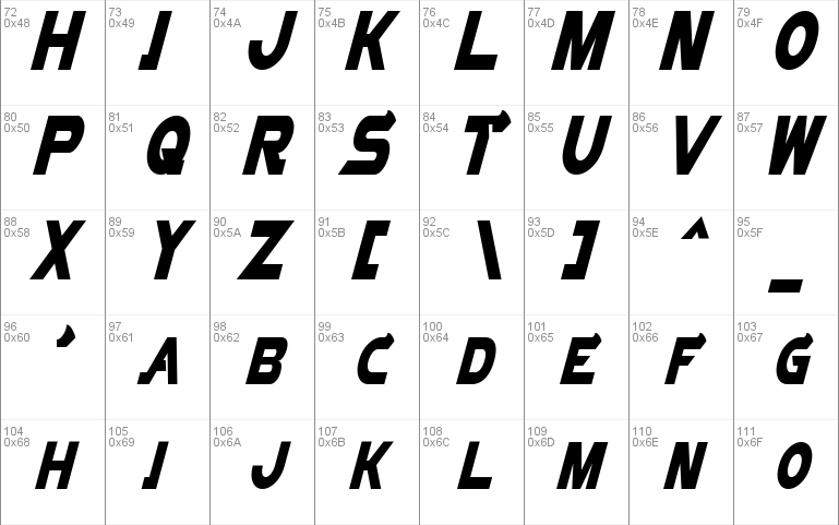 Vector Sigma Condensed Font