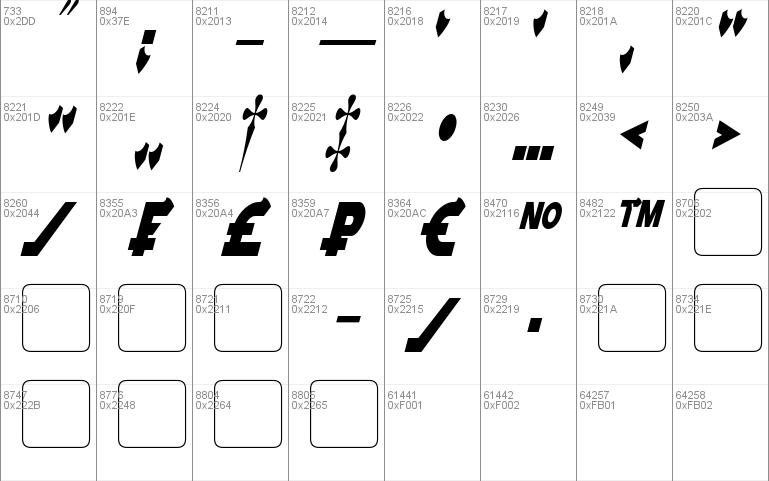 Vector Sigma Condensed Font