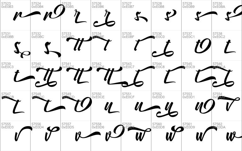 Vervelle script brush