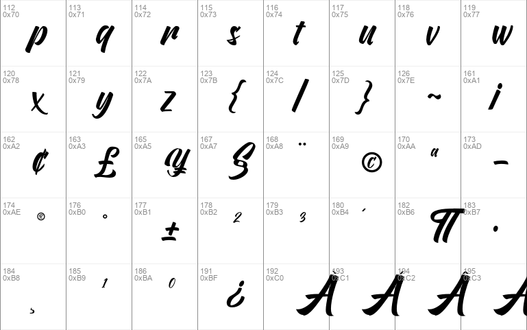 Vervelle script brush