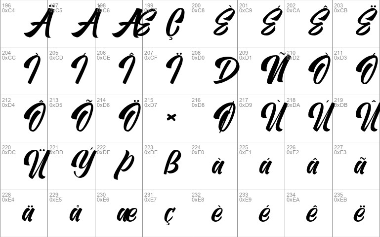 Vervelle script brush