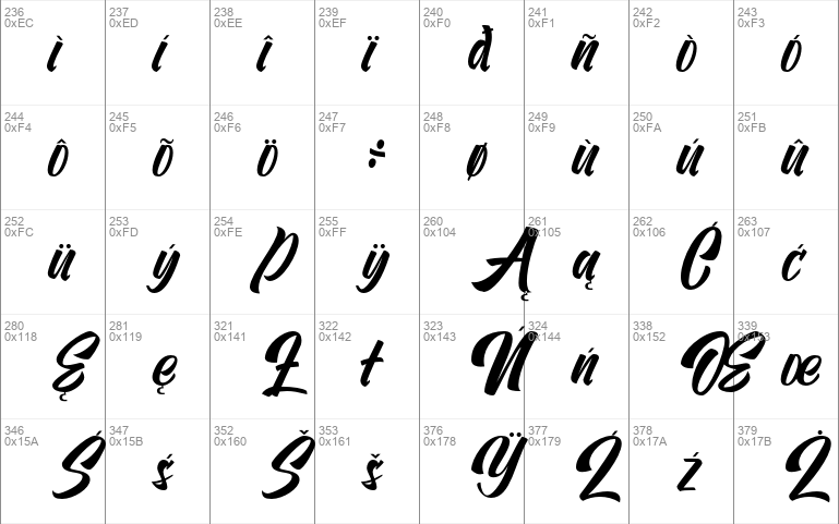 Vervelle script brush