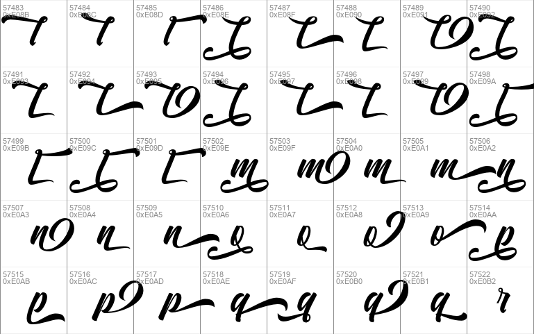 Vervelle script brush