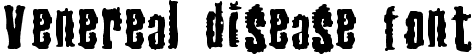 Venereal Disease Font