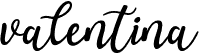 valentina calligraphy script