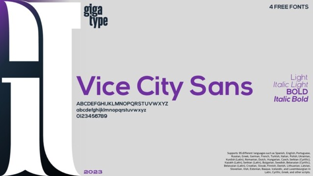 Vice City Sans Bold