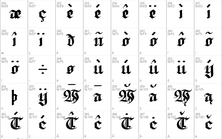 Wolfhagen Blackletter