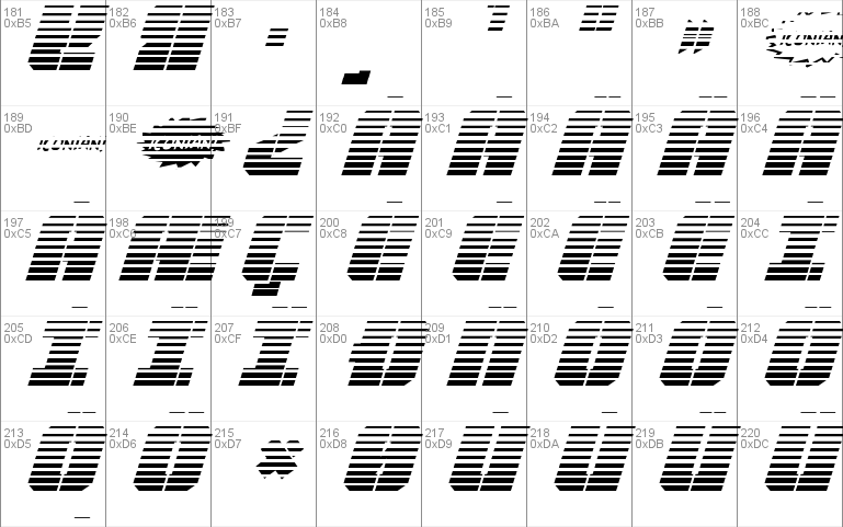 Warp Thruster Gradient Italic