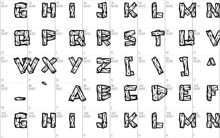Wooden Alphabet Personal Use