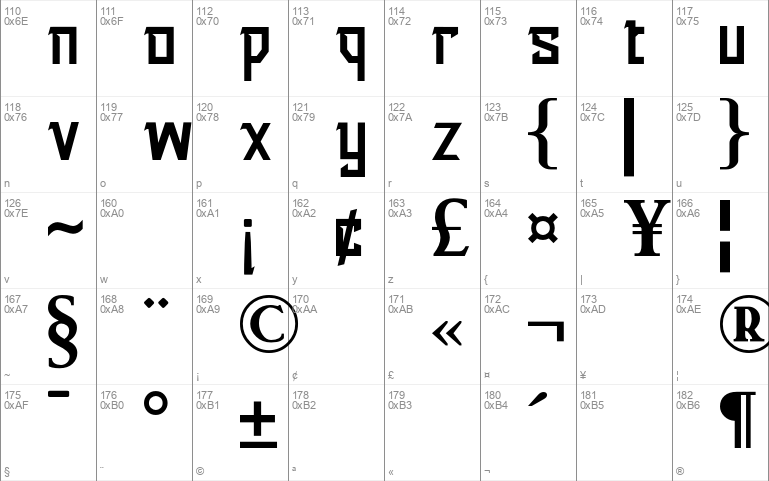 Warlock Windows Font - Free For Personal