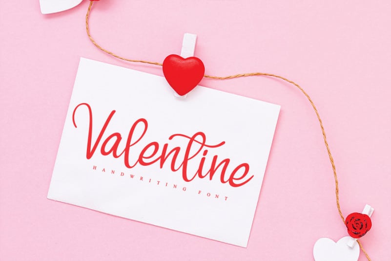 Welcome Valentine Windows font - free for Personal