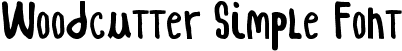 Woodcutter Simple Font
