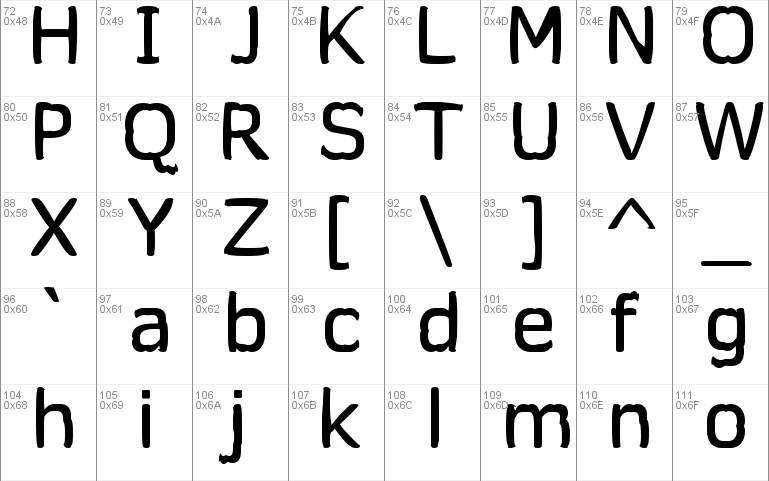 Worm Font