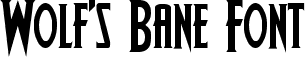 Wolf's Bane Font