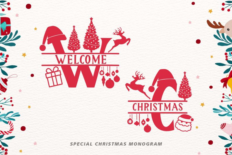 Welcome Christmas (Monogram)