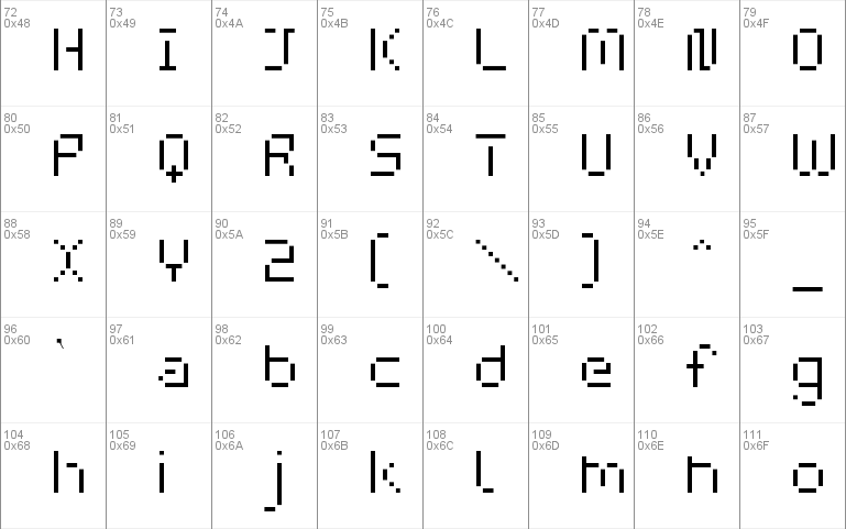 webpixel bitmap Windows font - free for Personal