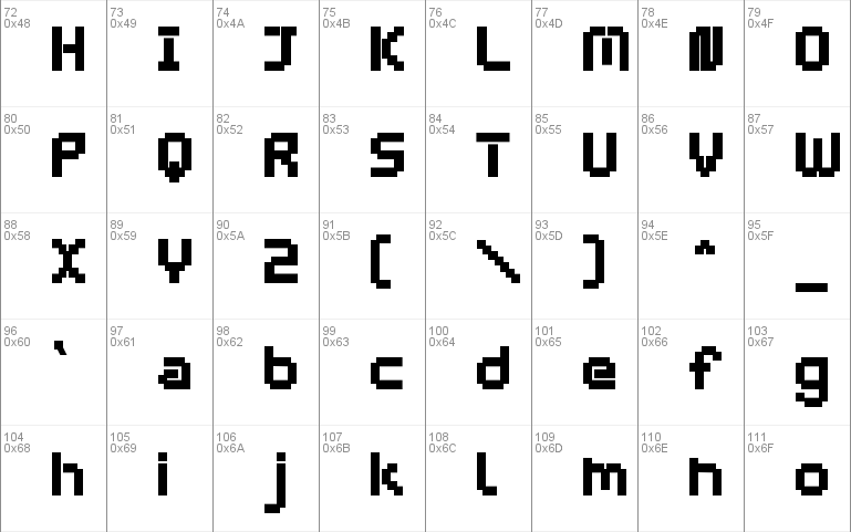 webpixel bitmap Windows font - free for Personal