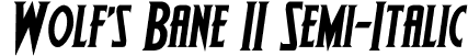 Wolf's Bane II Semi-Italic