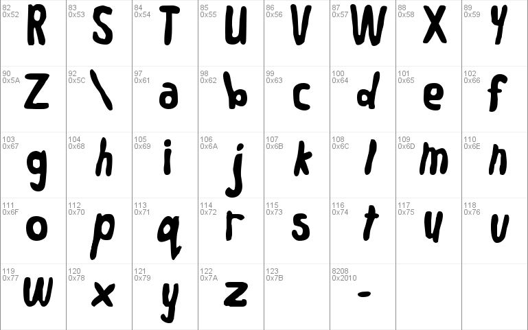 Worm Font