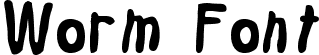 Worm Font