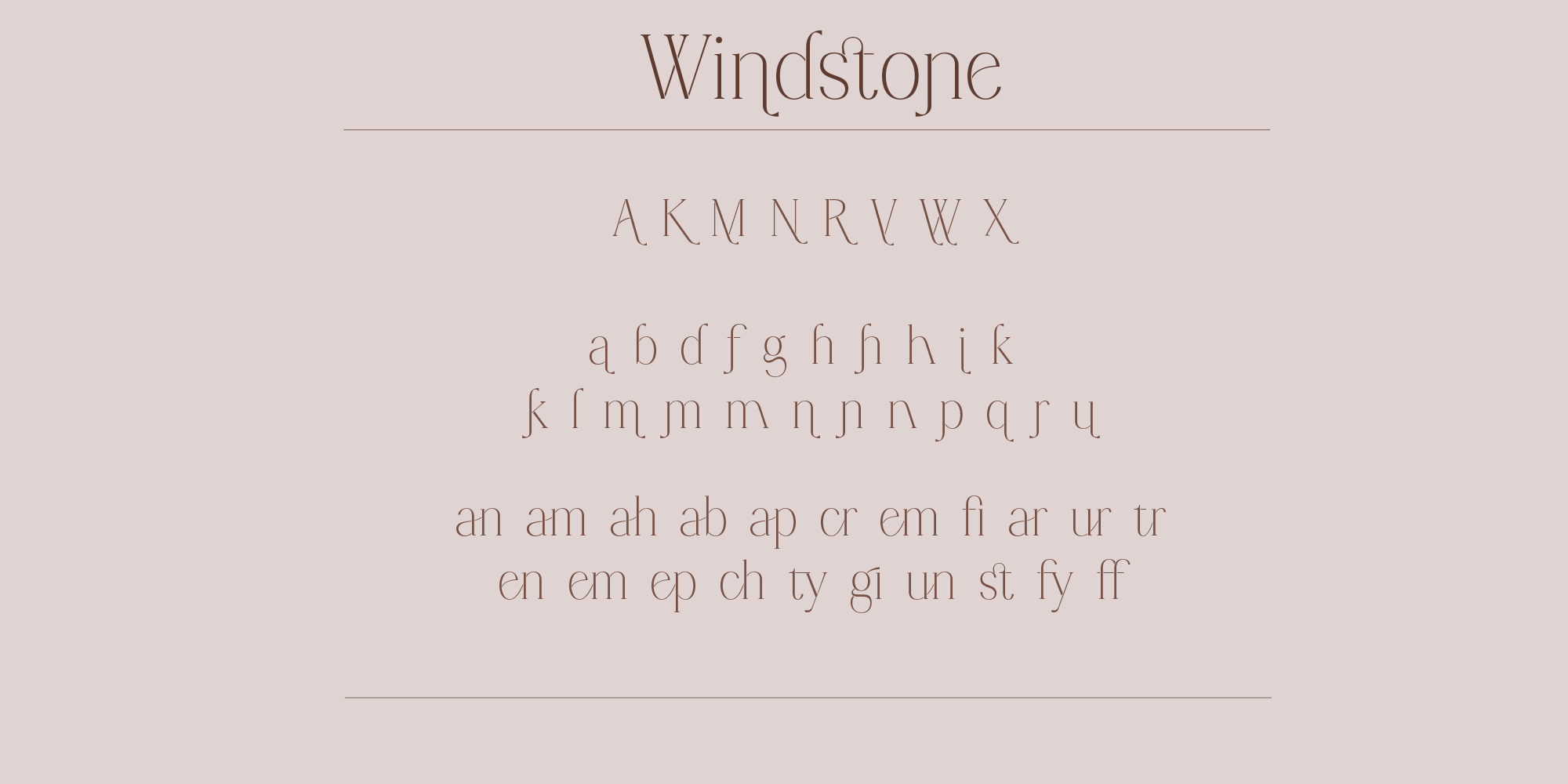 Windstone Serif PERSONAL USE