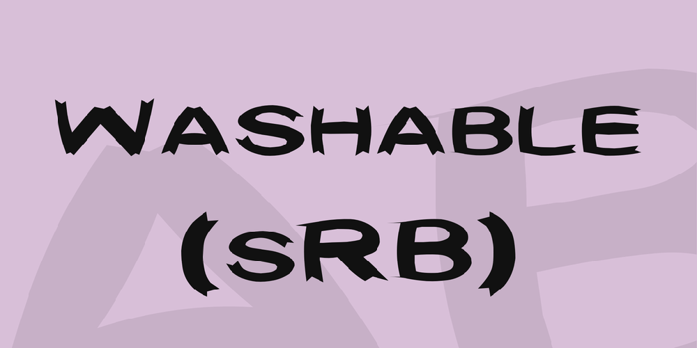 Washable (sRB)