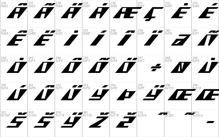 X-Racer Expanded Italic
