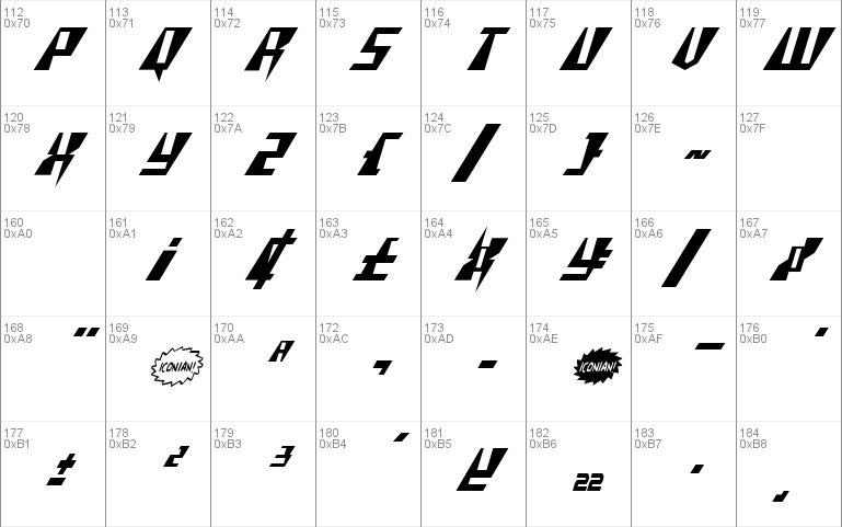 X-Racer Condensed Italic