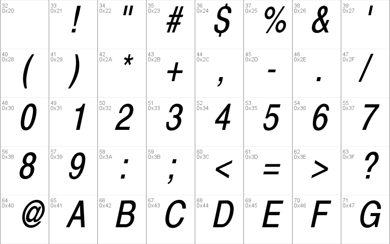 Xerox Sans Serif Narrow