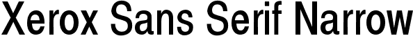 Xerox Sans Serif Narrow