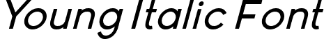 Young Italic Font