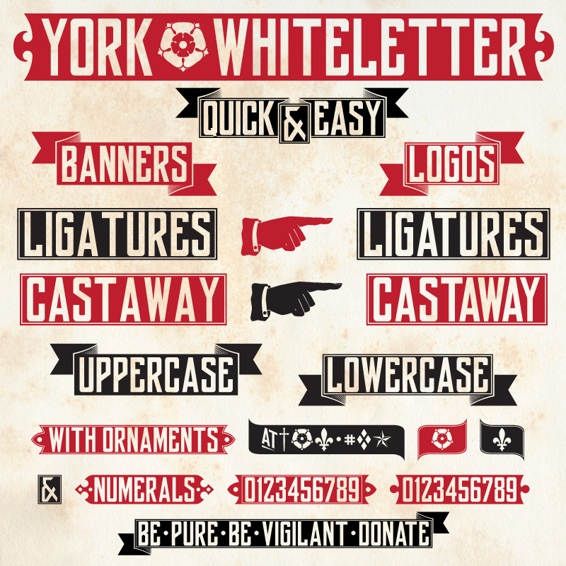 yorkwhiteletter Font