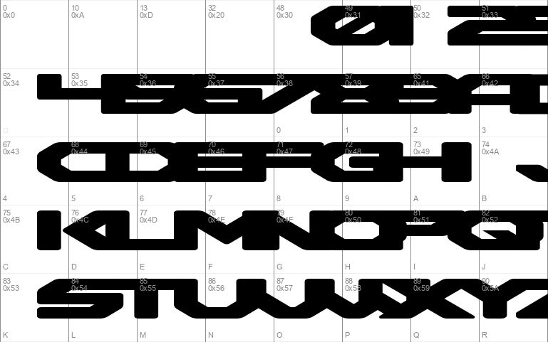 Y2K Brutalism Font