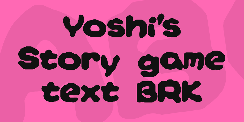 Yoshi's Story game text BRK