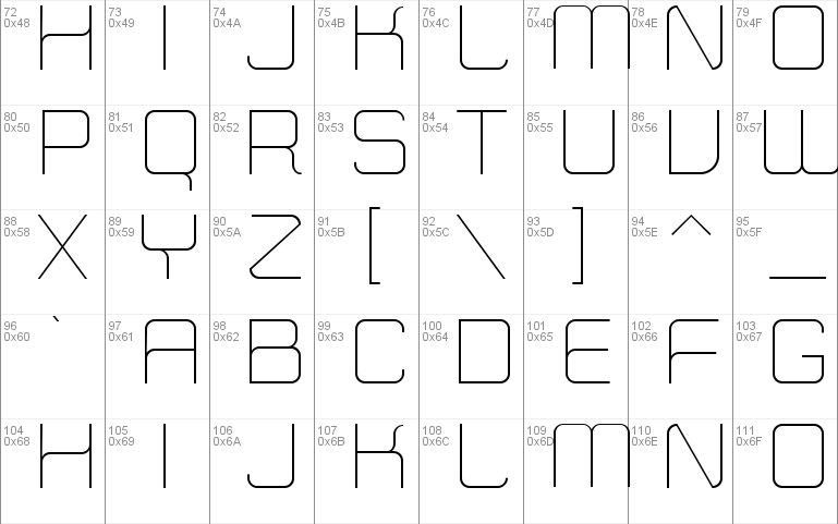 Zip Typeface