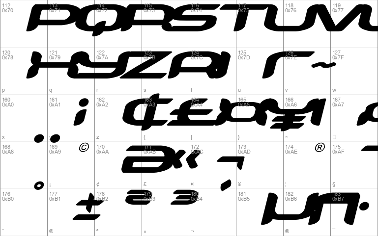 Zodiac Key Expanded Italic