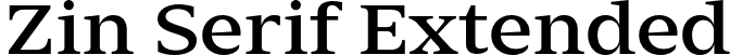 Zin Serif Extended