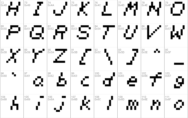 Zelda DX TT -BRK- Font